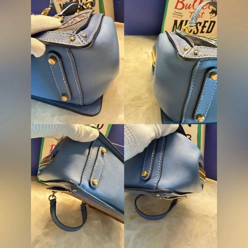 Coach kisslock dreamer 21 snakeskin detail